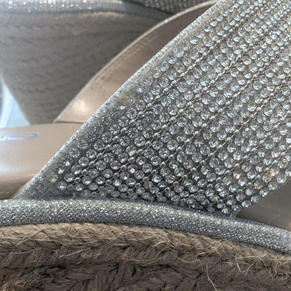 Mix No. 6 Silver Wedge Sandals